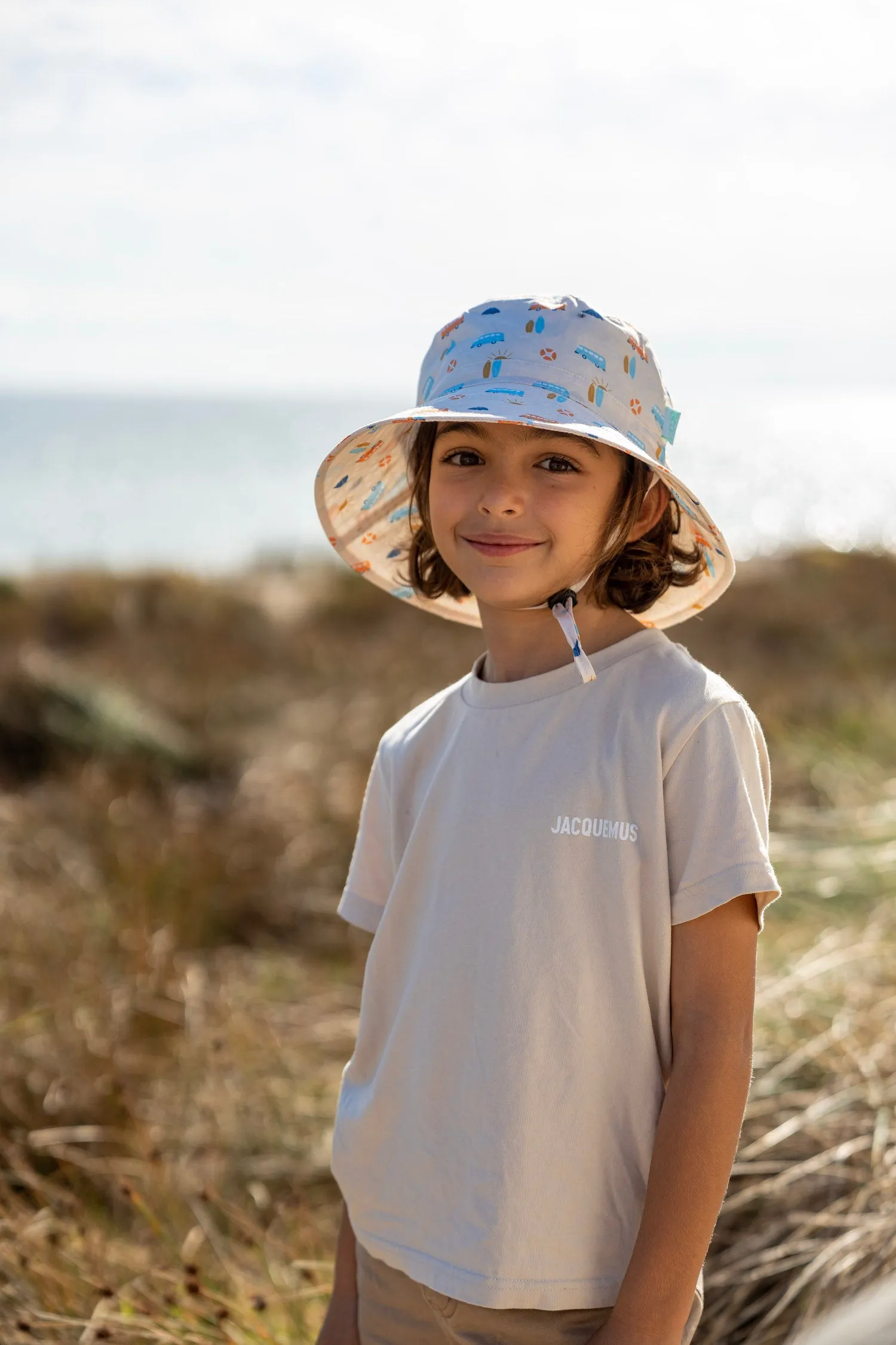 Acorn Wide Brim Bucket Hat - Sunrise Surf