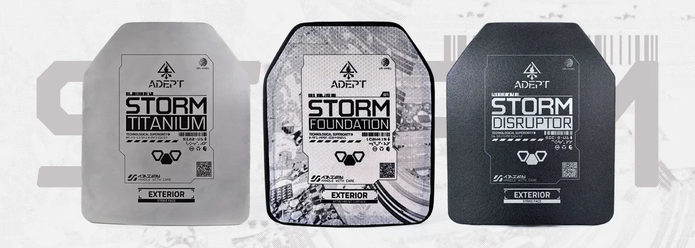 Adept Armor Storm Titanium Level IIIA Standalone Up-Armorable Hard Armor Plate