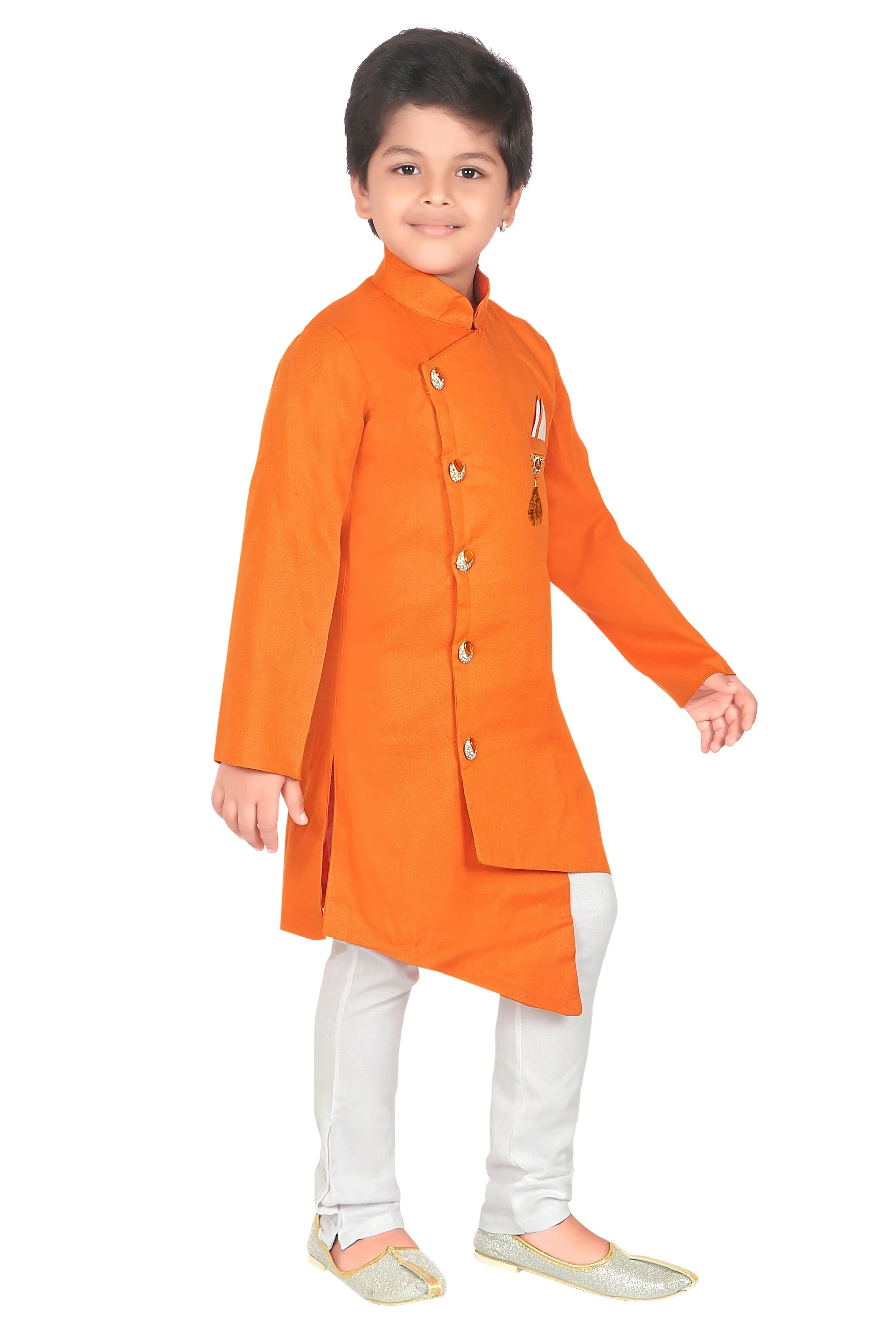 ahhaaaa ethnic wear Indo Western Kurta Pyjama Set for Boys