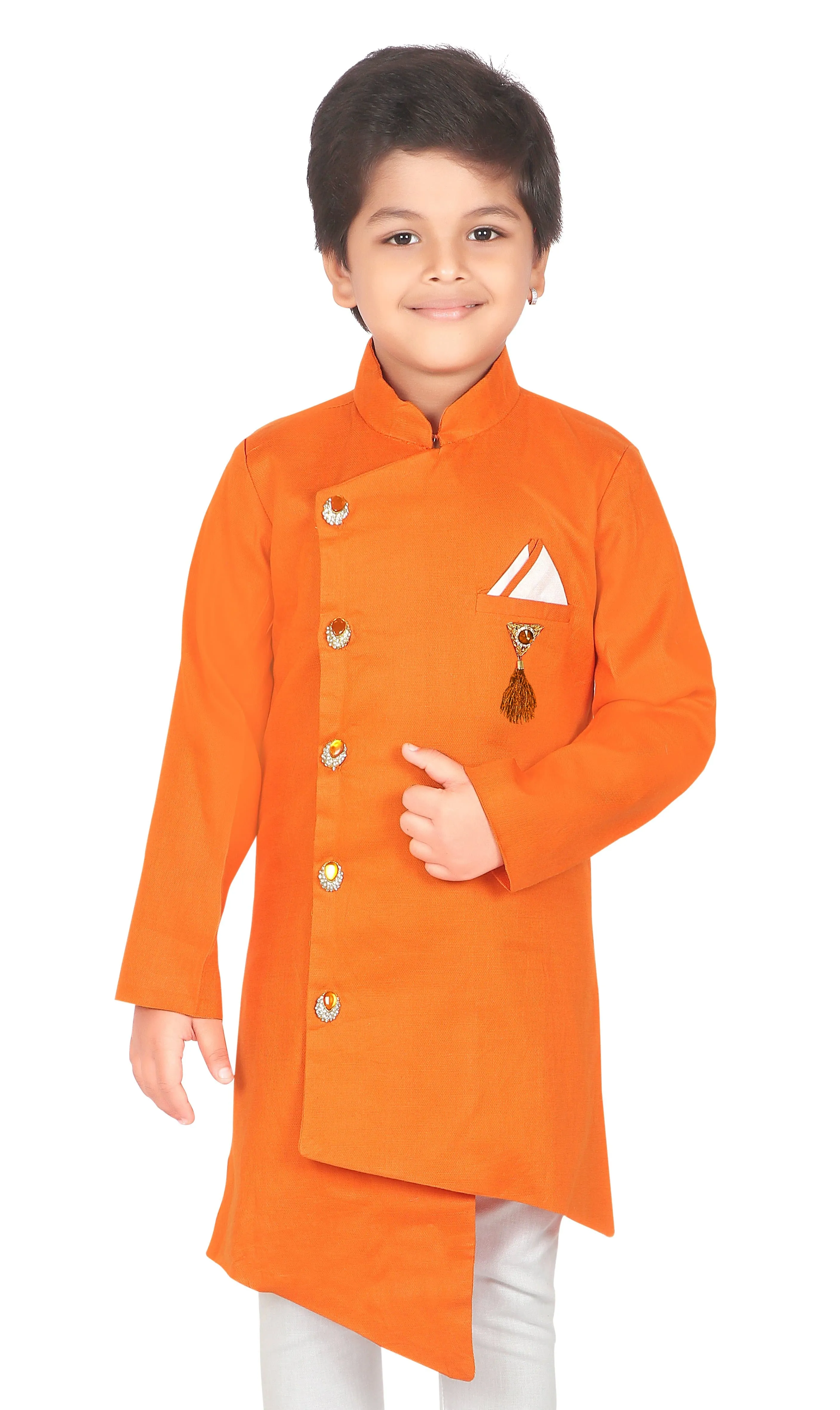 ahhaaaa ethnic wear Indo Western Kurta Pyjama Set for Boys