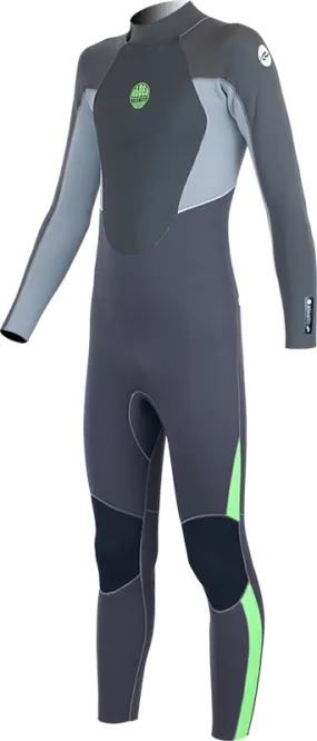 Alder Kids Stealth 5/4/3mm Full Wetsuit -JET