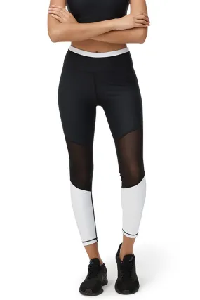 Allfenix Monochrome 7/8 Length Leggings in Black and White