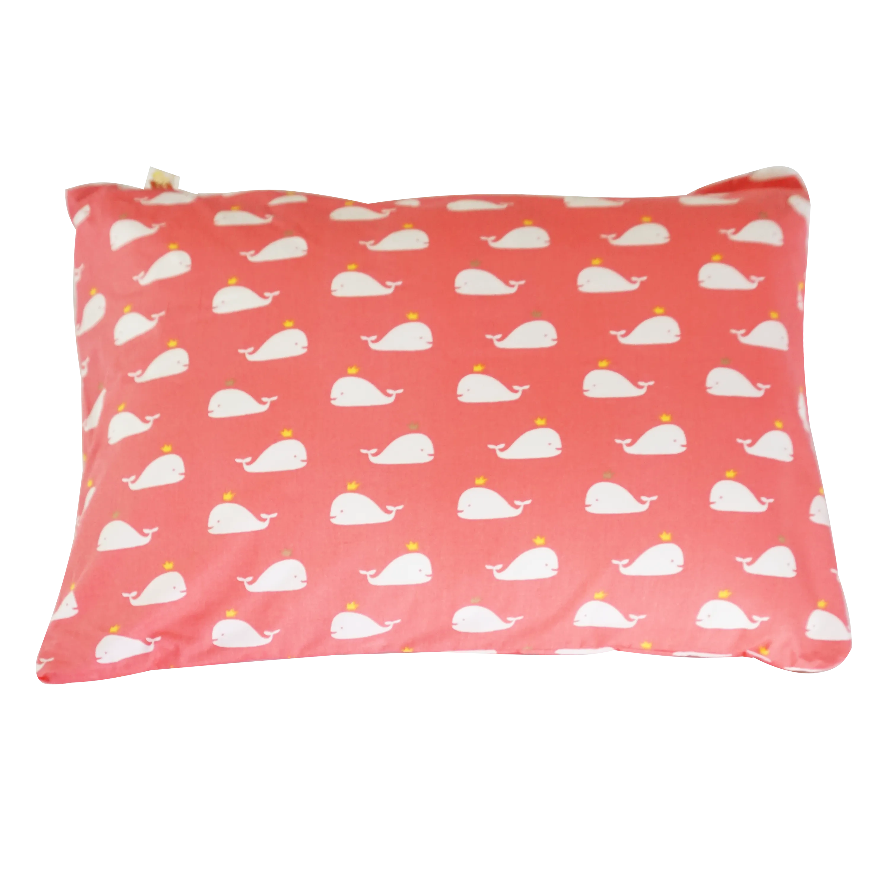 Baby Whale in Coral - Babycuddleph Toddlers kit (Pillow & Blanket)