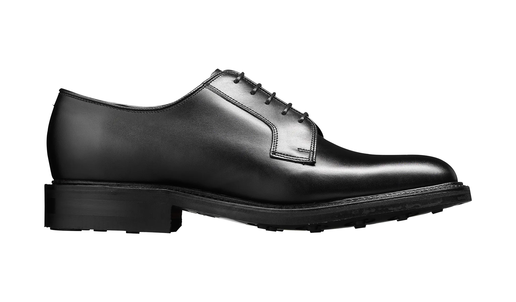 Barker Nairn Derby Calf Leather Shoe-  Black Calf