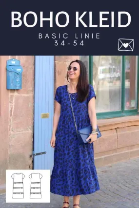 Basic Boho Kleid (Papierschnittmuster)