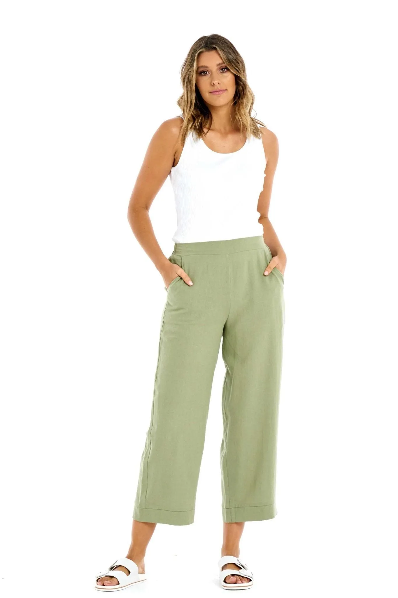 Betty Basics Parker Pant in Vine