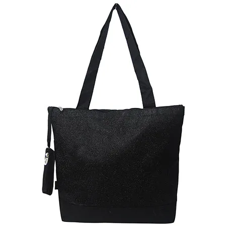 Black Glitter NGIL Canvas Tote Bag