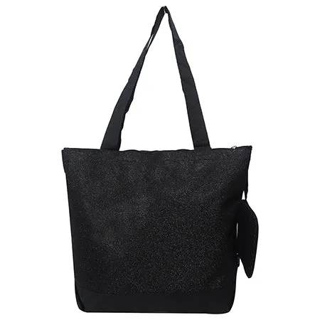 Black Glitter NGIL Canvas Tote Bag