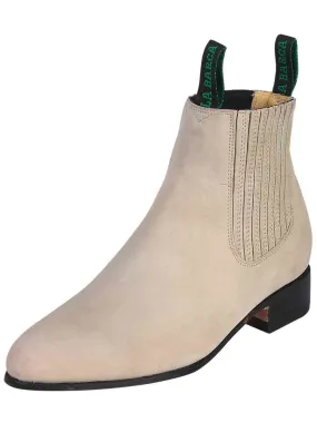 Botines Charros Clasicos de Piel Nobuck para Hombre 'La Barca' - ID: 217