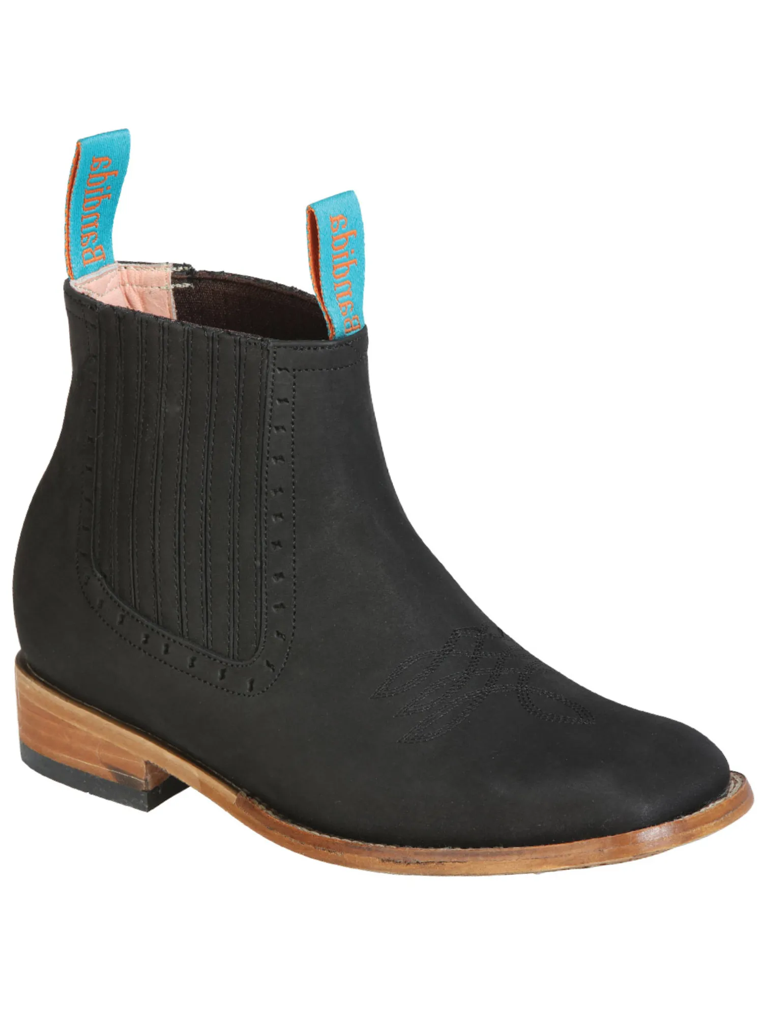 Botines Vaqueros Rodeo Clasicos de Piel Nobuck para Mujer 'La Barca' - ID: 126663