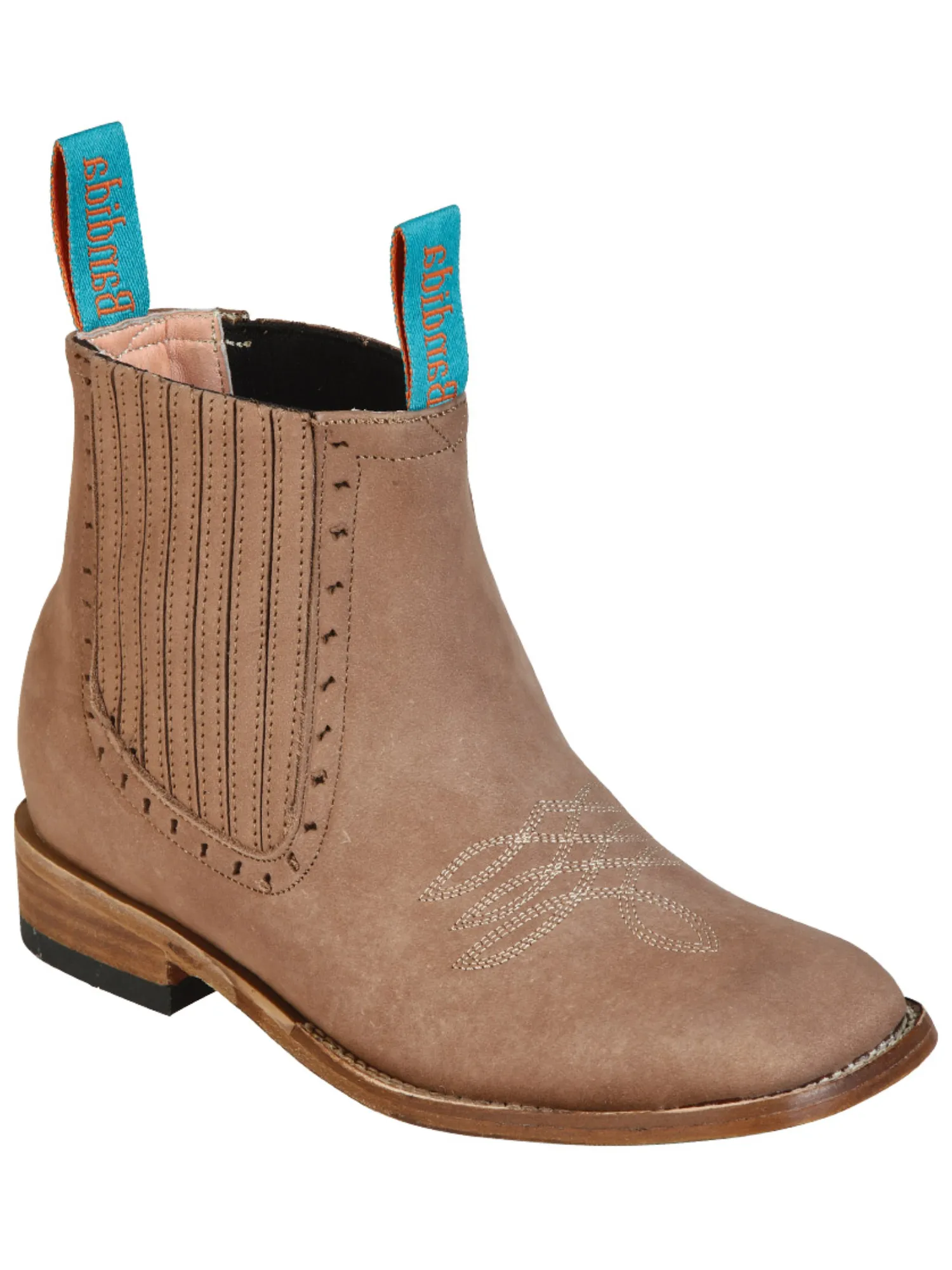 Botines Vaqueros Rodeo Clasicos de Piel Nobuck para Mujer 'La Barca' - ID: 126665