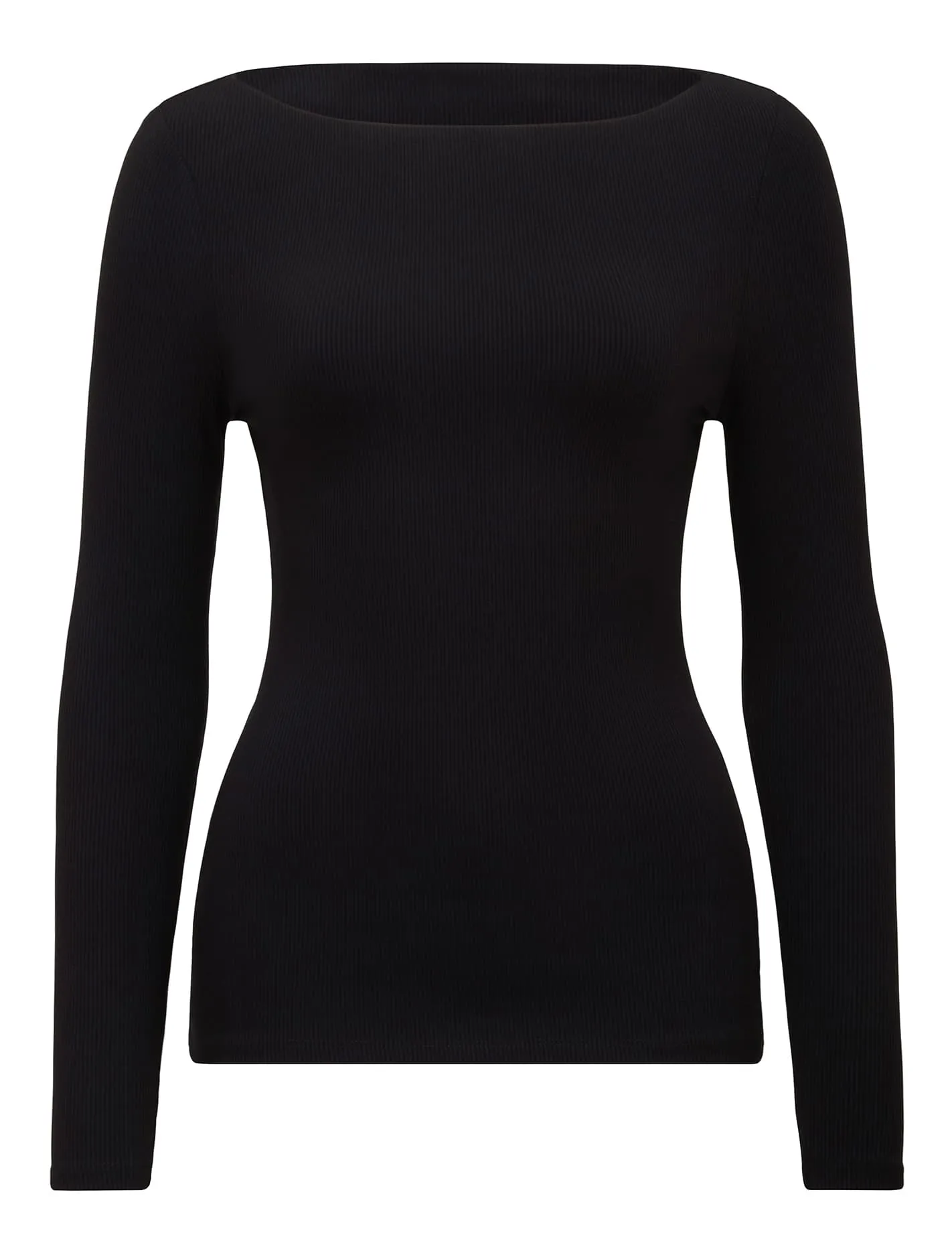 Brie Boat Neck Long Sleeve Top