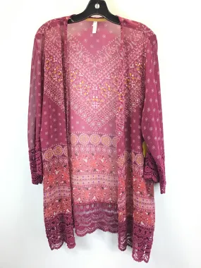 Burgundy Kimono Xhilaration, Size Xl