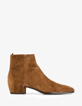 Caleb Brown Suede Leather Ankle Boots