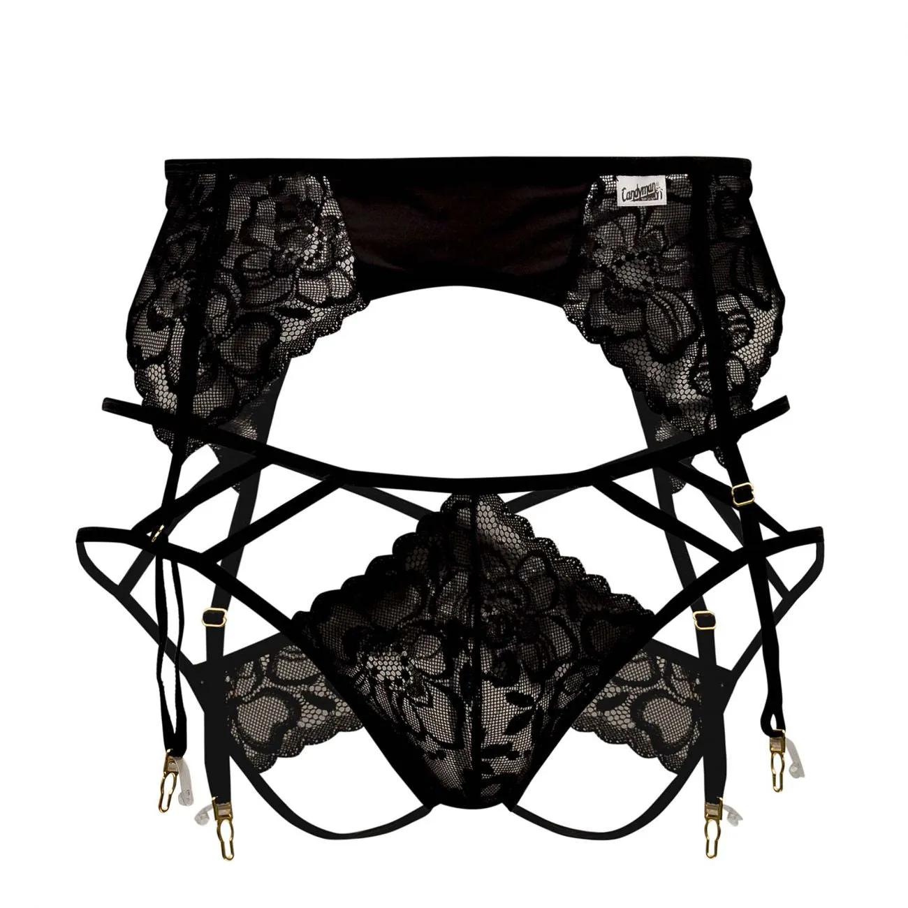 CandyMan Lace Garter-Jockstrap Outfit