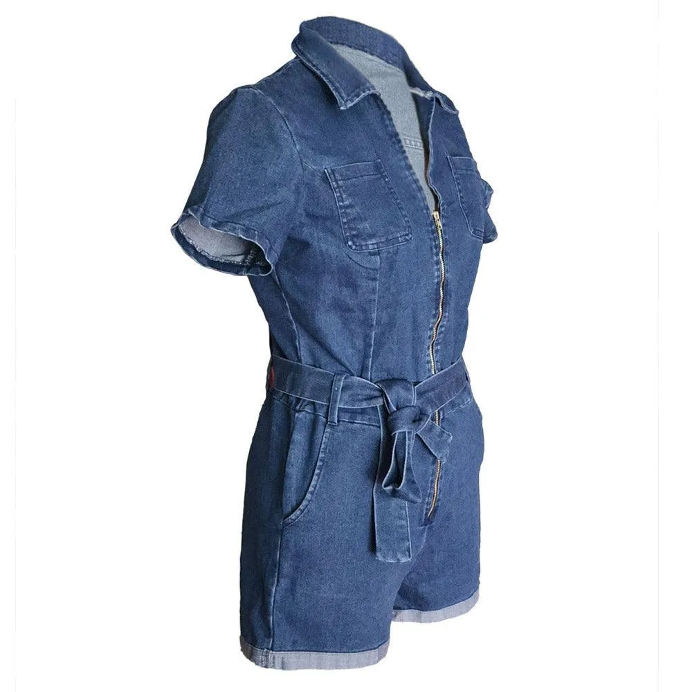 DENIM DIVA FITTED ROMPER