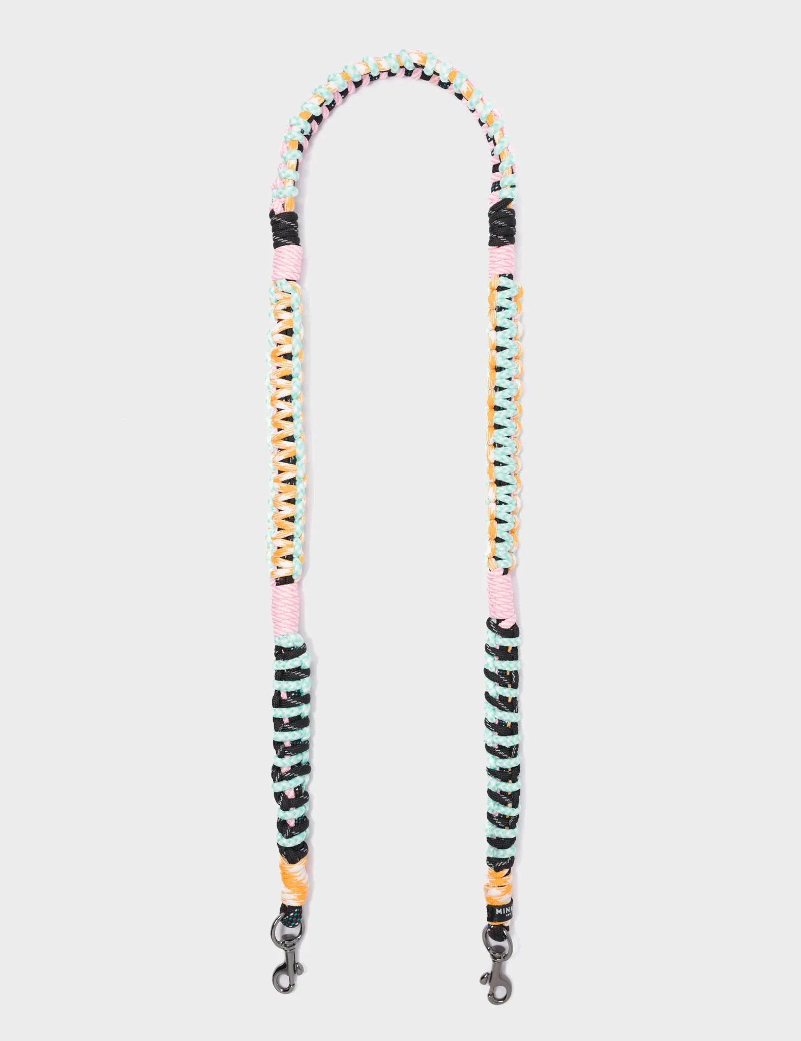 Detachable Shoulder Strap - Yellow, Rosa and Mint Handwoven Paracord