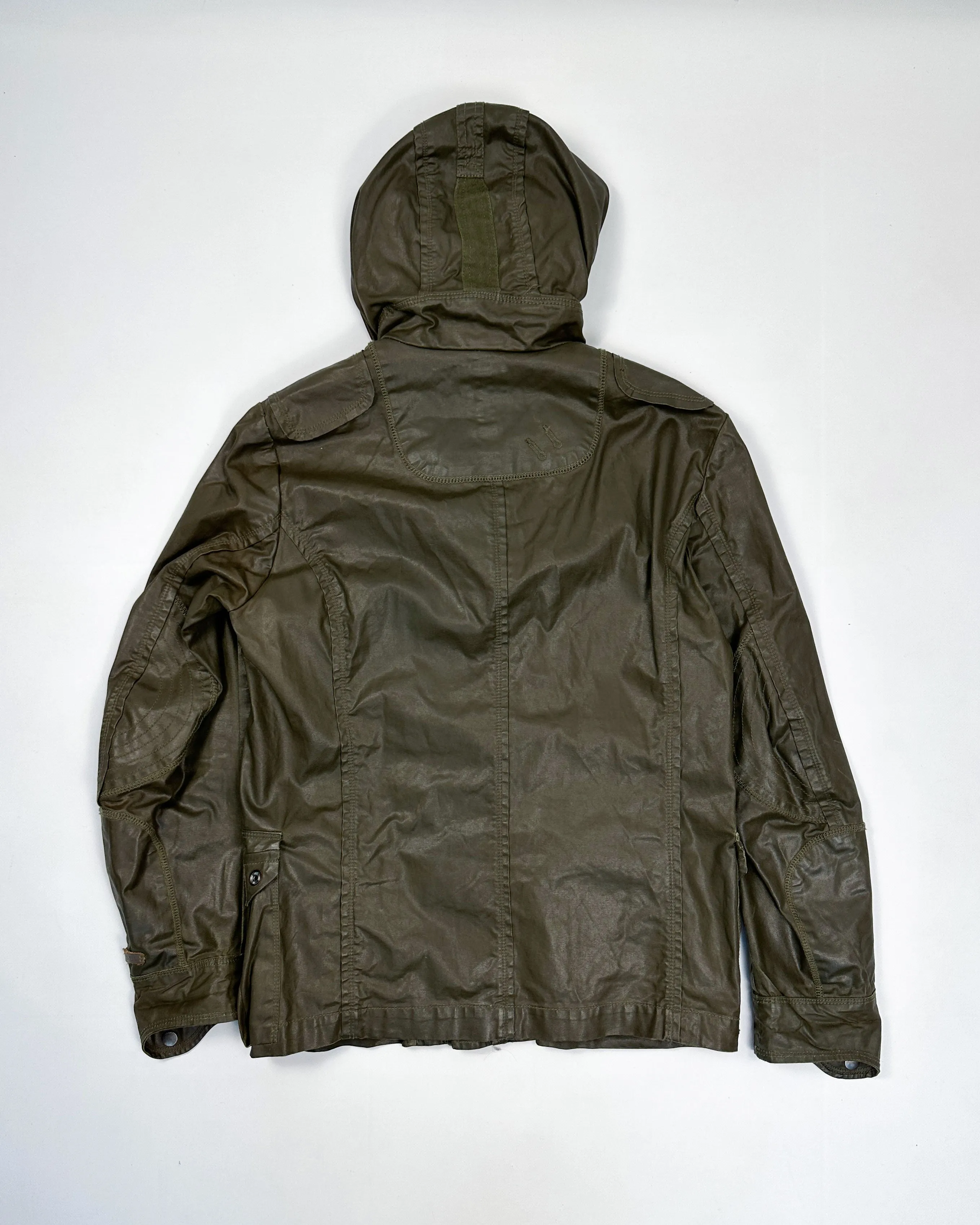 Diesel Waxed Military Green Jacket 1990's