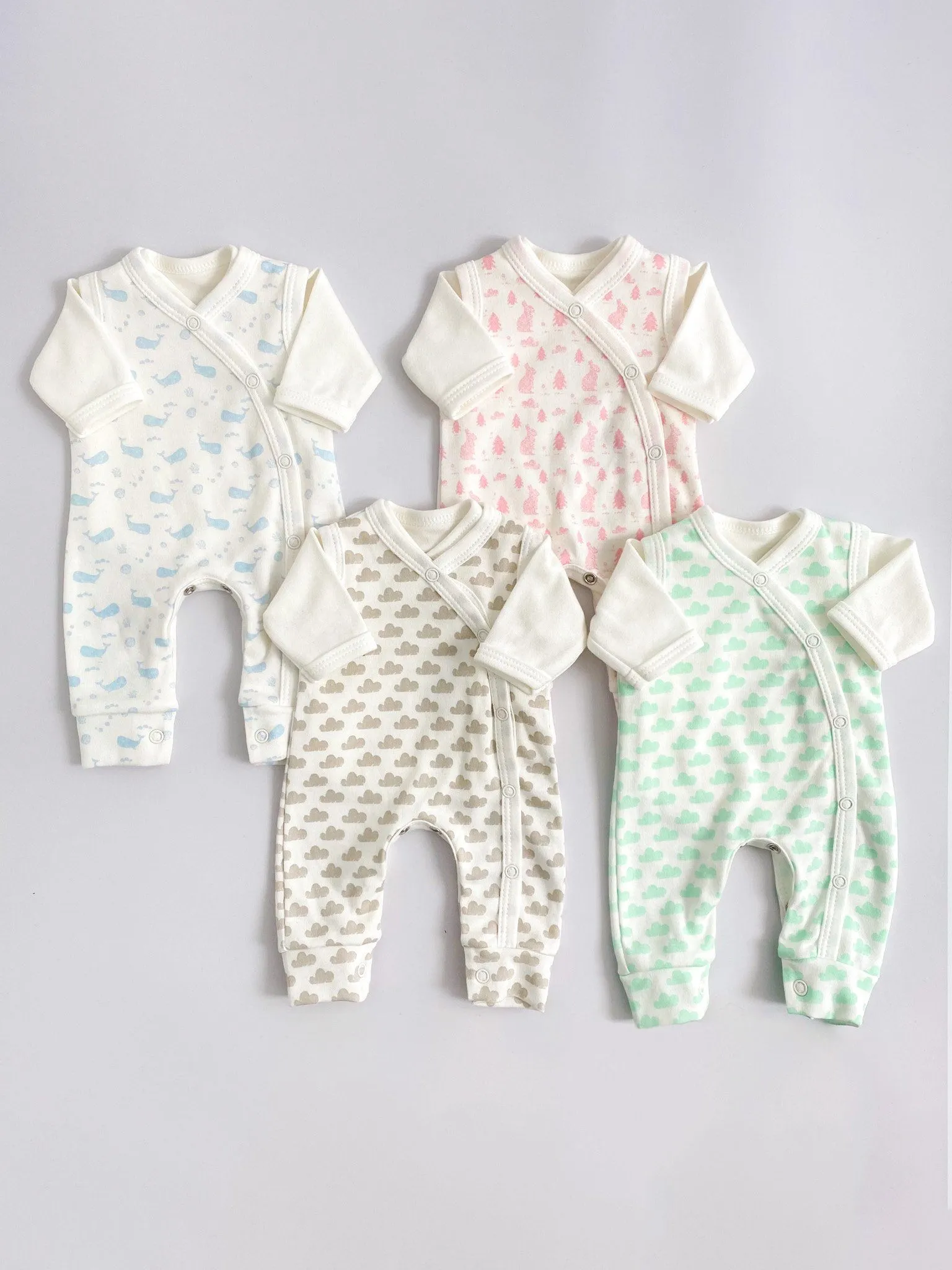 Dungaree & Top Set, Silver Cloud, Premium 100% Organic Cotton