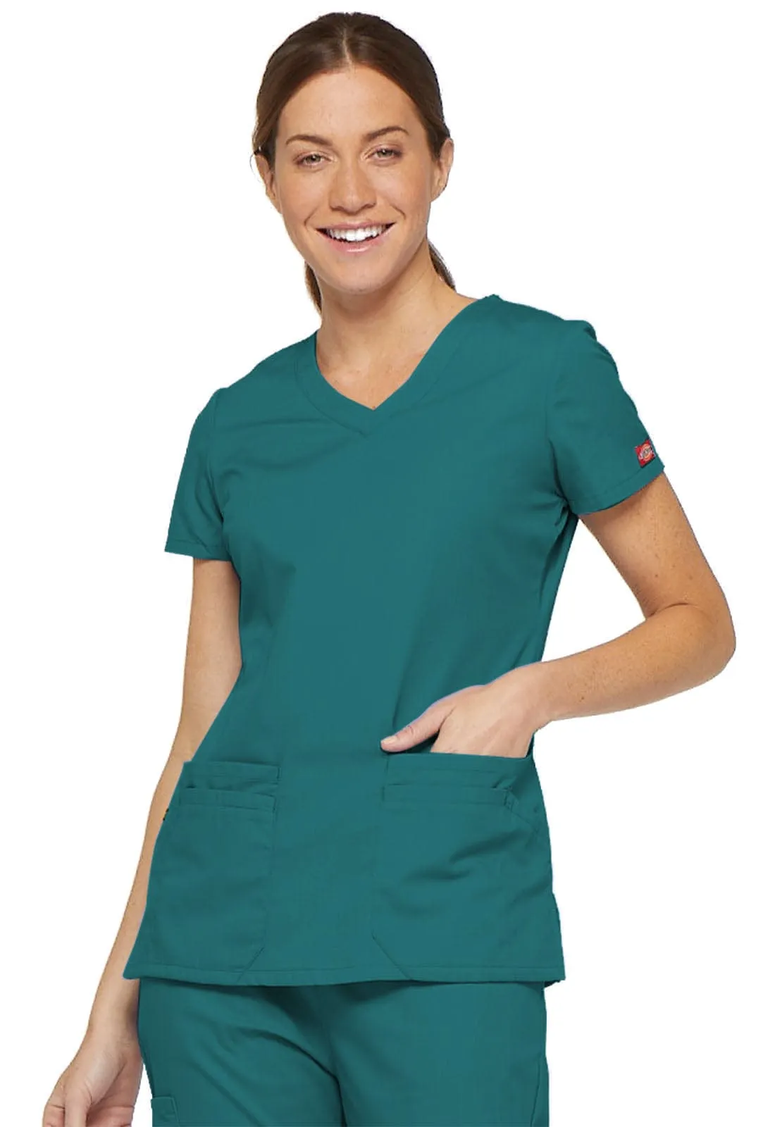 EDS Signature Dickies  V-Neck Scrub Top 85906