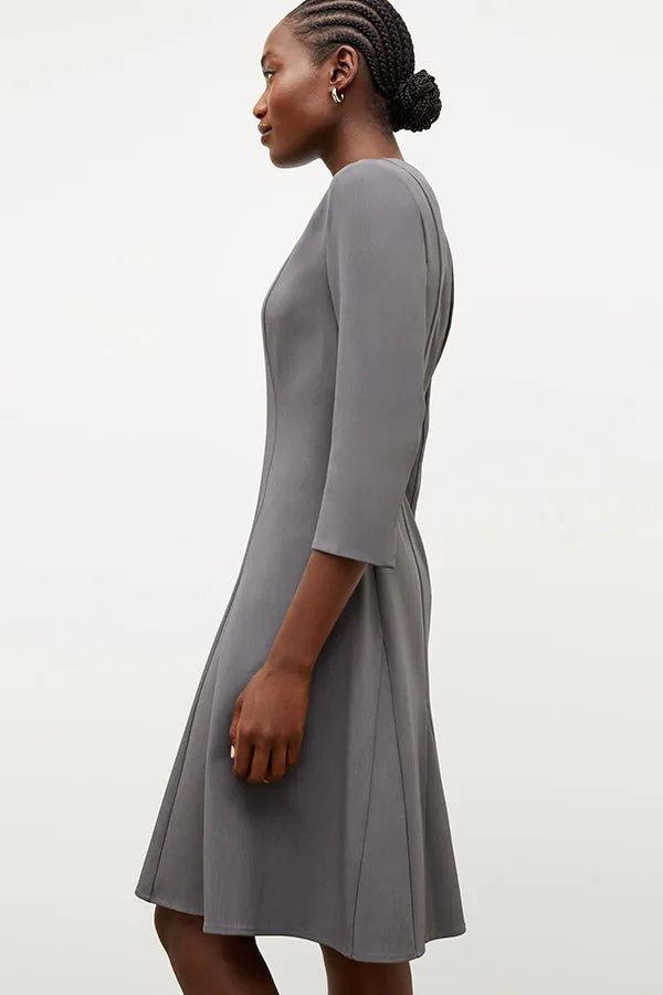 Erica Dress - Recycled WonderTex :: Steel Gray