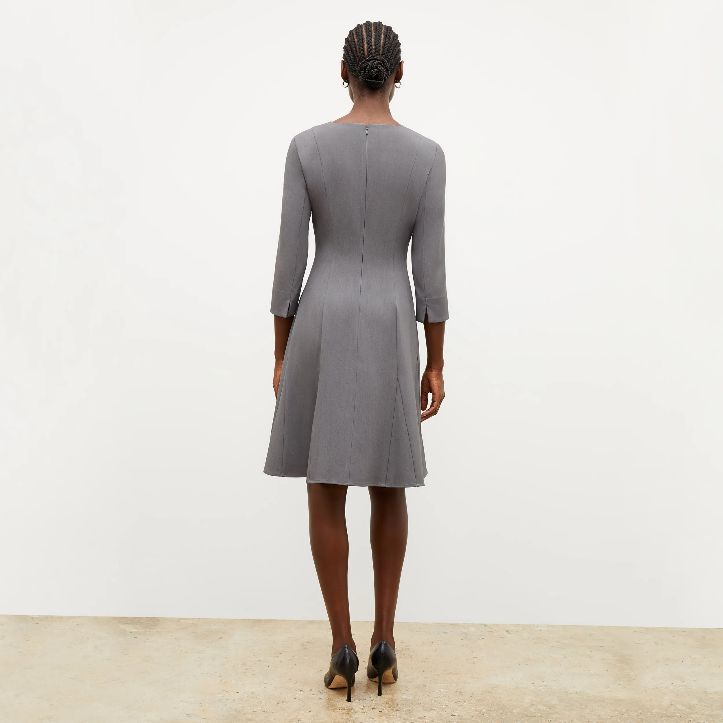 Erica Dress - Recycled WonderTex :: Steel Gray