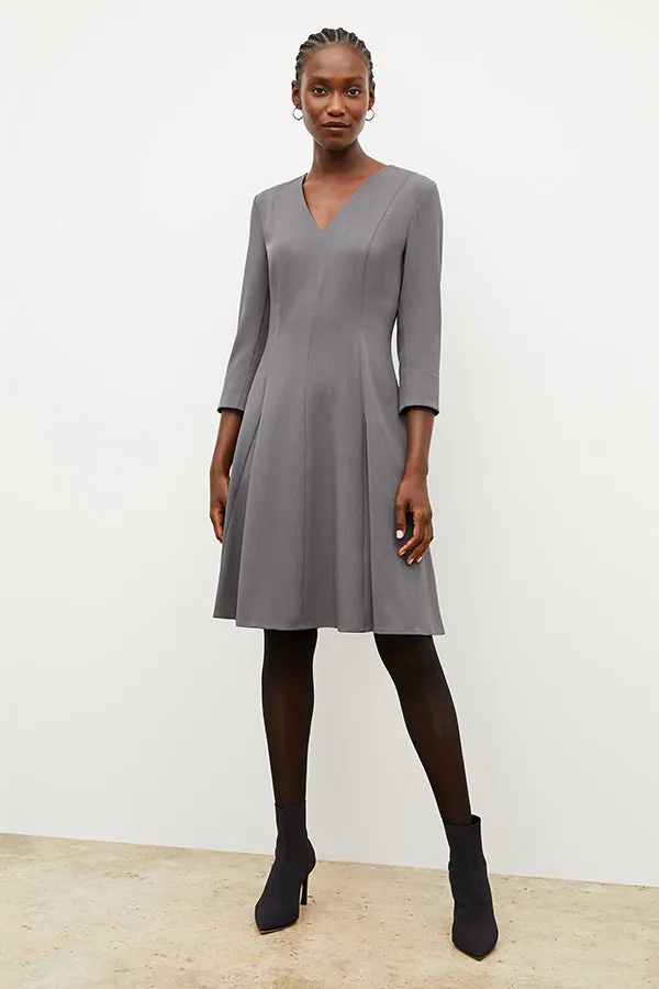 Erica Dress - Recycled WonderTex :: Steel Gray