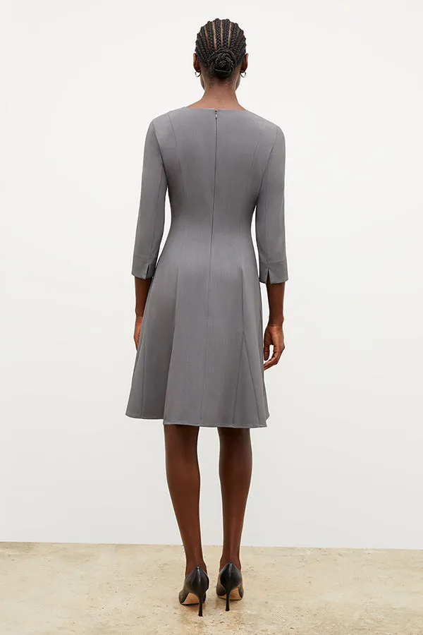 Erica Dress - Recycled WonderTex :: Steel Gray