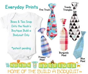 Everyday Prints Snap On Ties and Bow Ties by Noah's Boytique