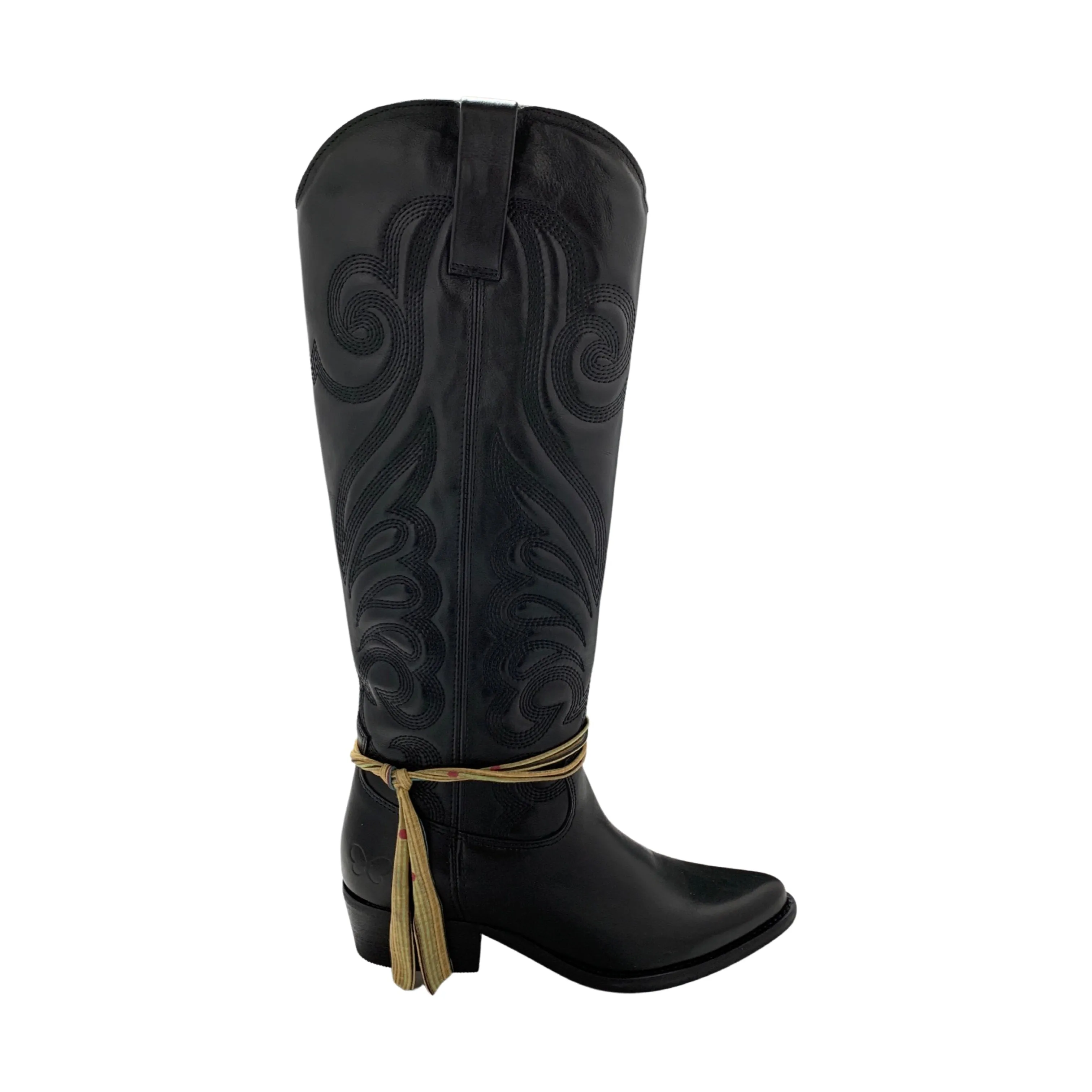 FE559 Black Cowboy Boot