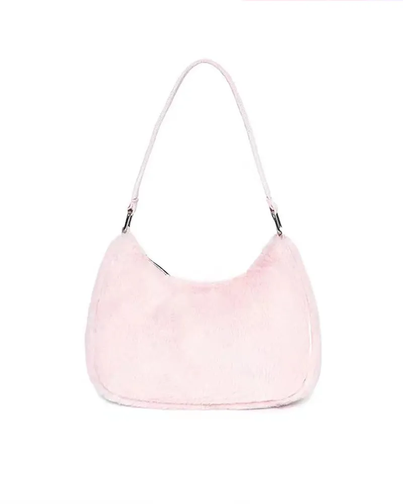 Fluffy Pinky Purse Shoulder Bag - Kimi