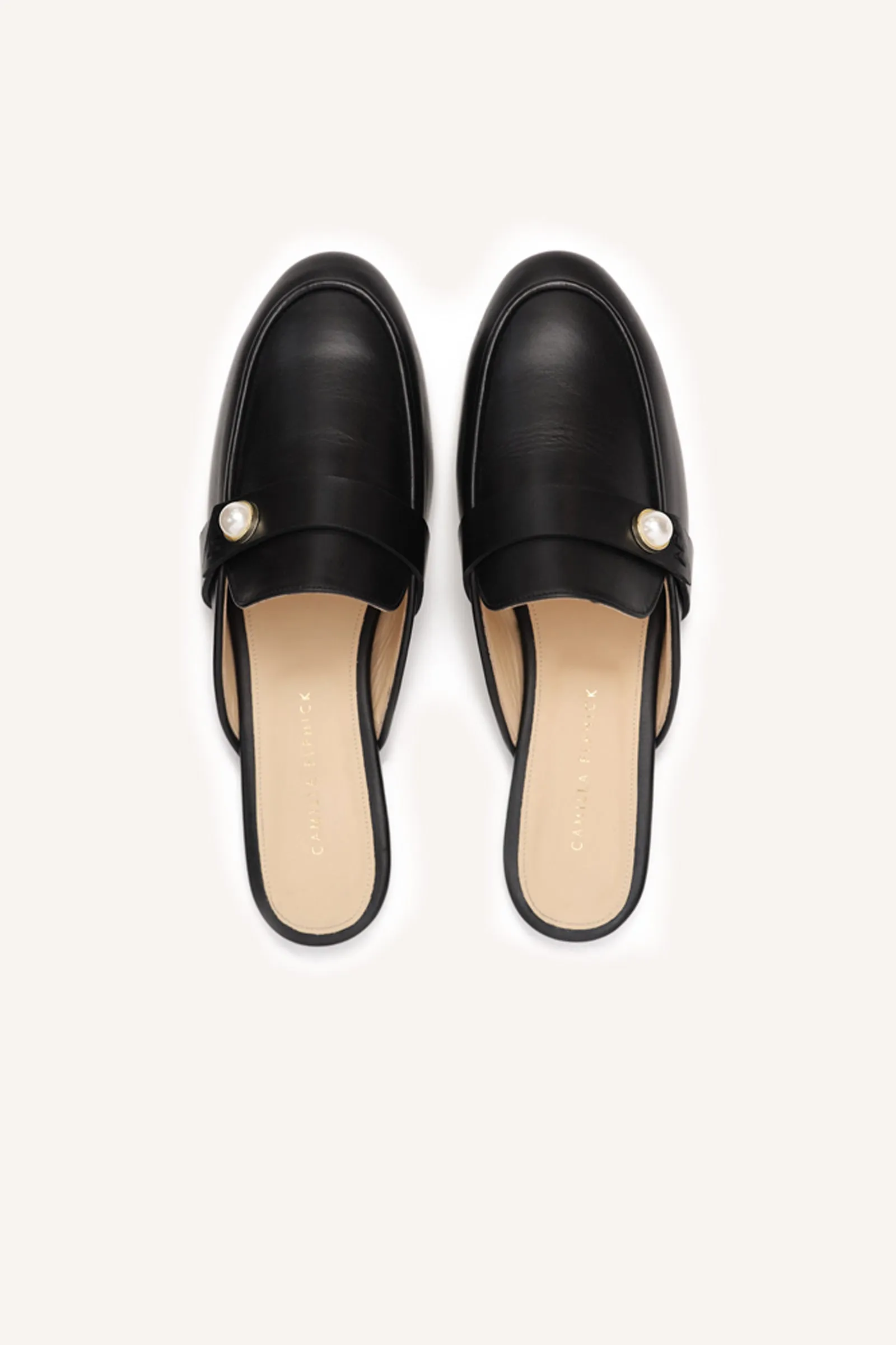 Georgia Leather Loafer Mules