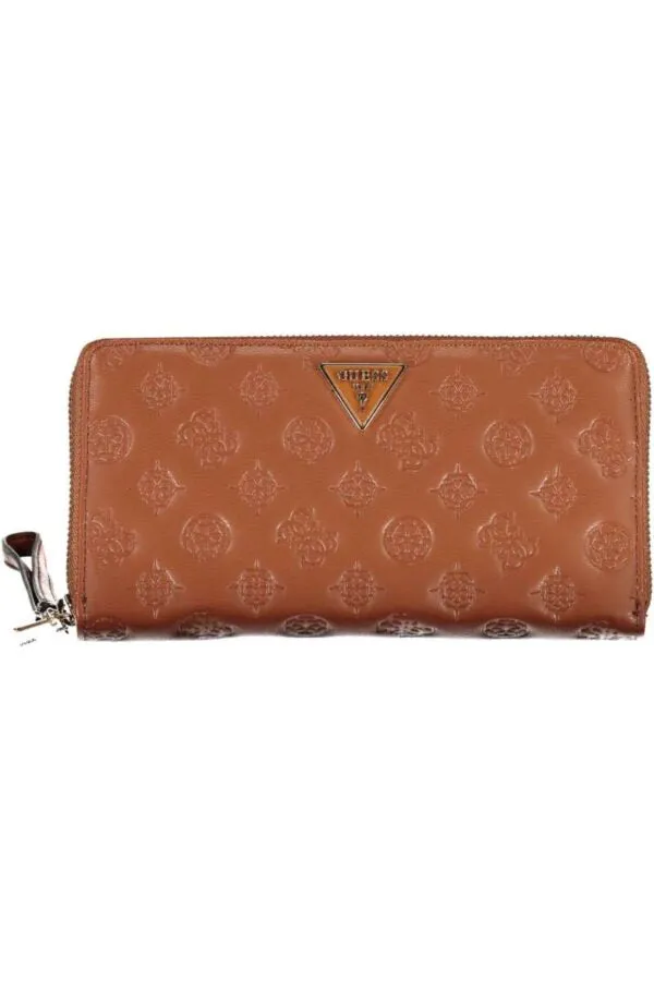 Guess La Femme logo maxi wallet Cognac