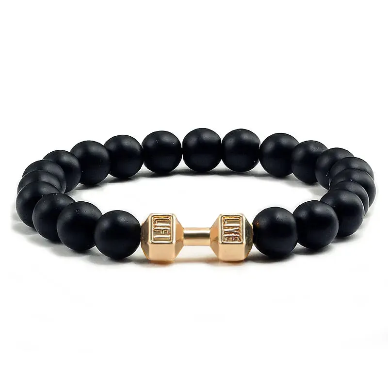 Himalayan Lava Dumbell Bracelet