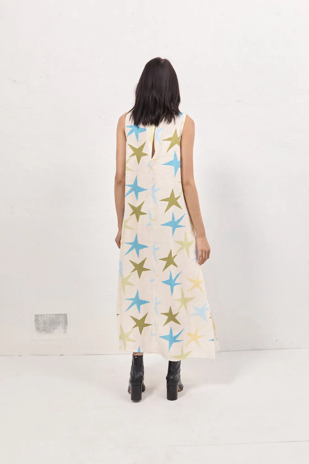 Ines Linen Maxi Dress Star