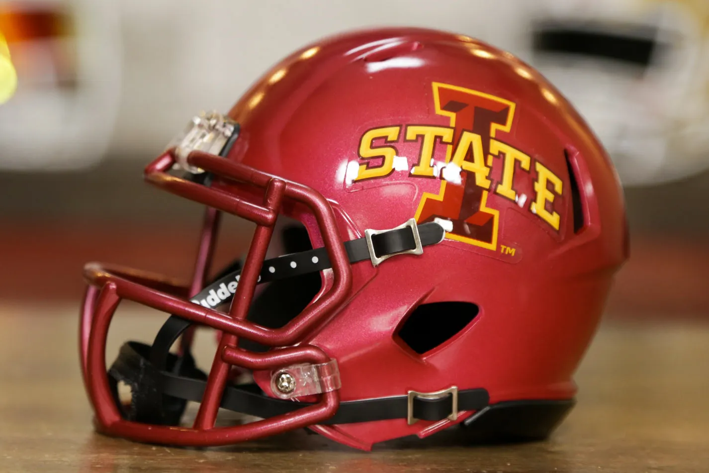 Iowa State Cyclones Riddell Speed Mini Helmet - Red I State