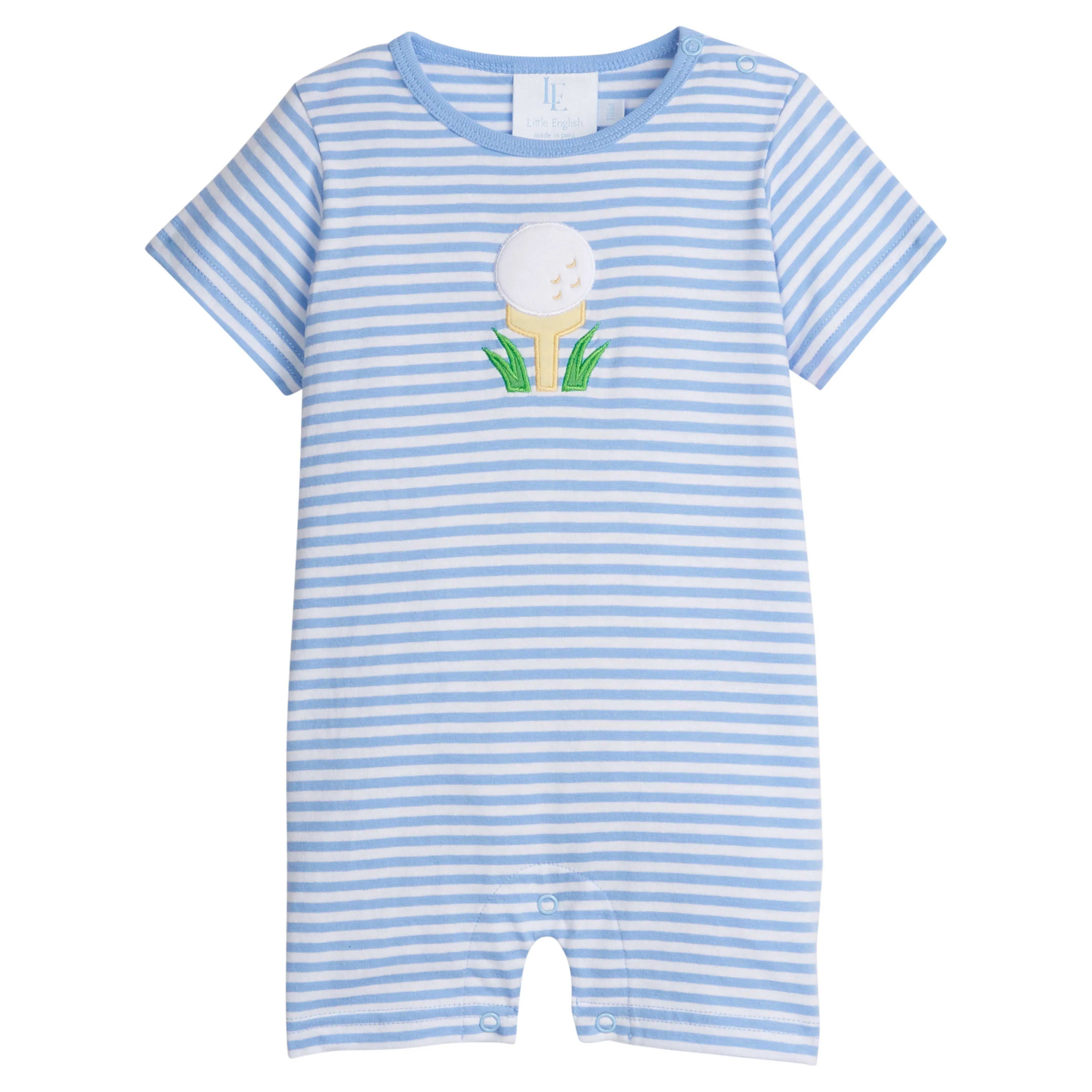 Little English - Appliqué Romper - Golf Tee