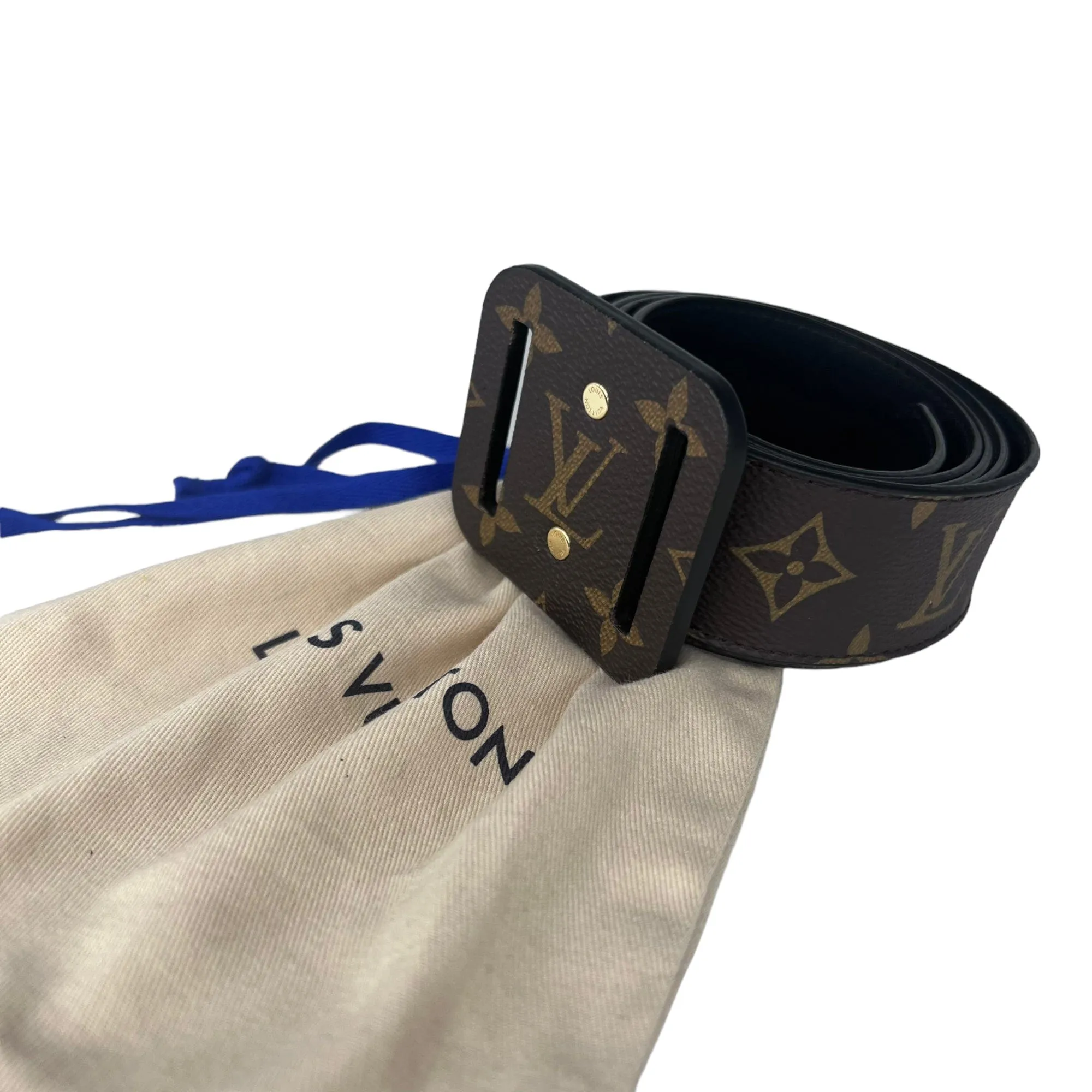 LOUIS VUITTON Monogram "Tie The Knot" Belt - Brown & Tan