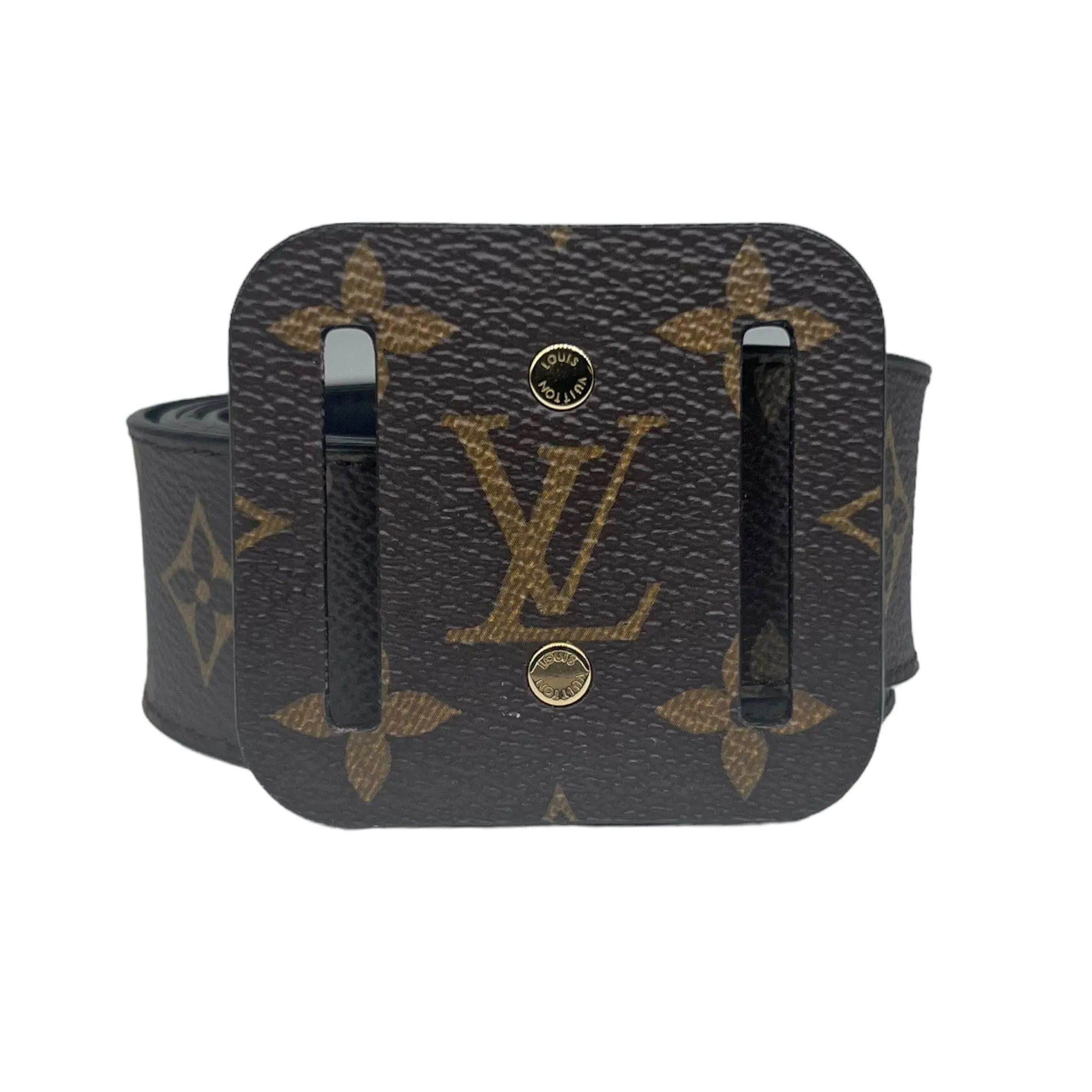 LOUIS VUITTON Monogram "Tie The Knot" Belt - Brown & Tan