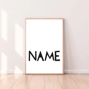 Personalized "Custom Name" Wall Art