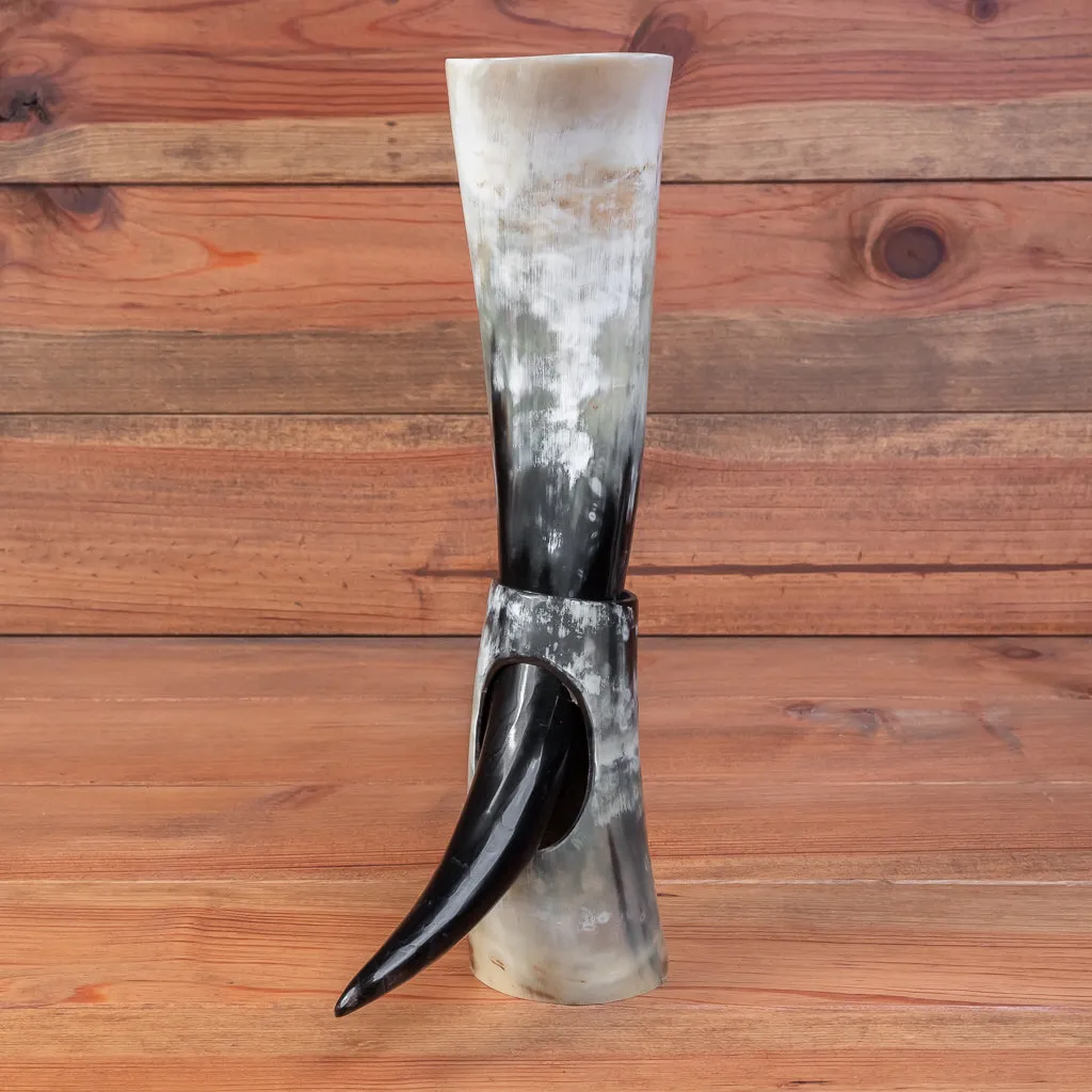 Polished Drinking Horn   Horn Stand (Regular)