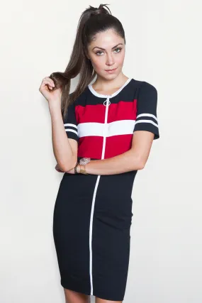 Racer Bodycon Dress