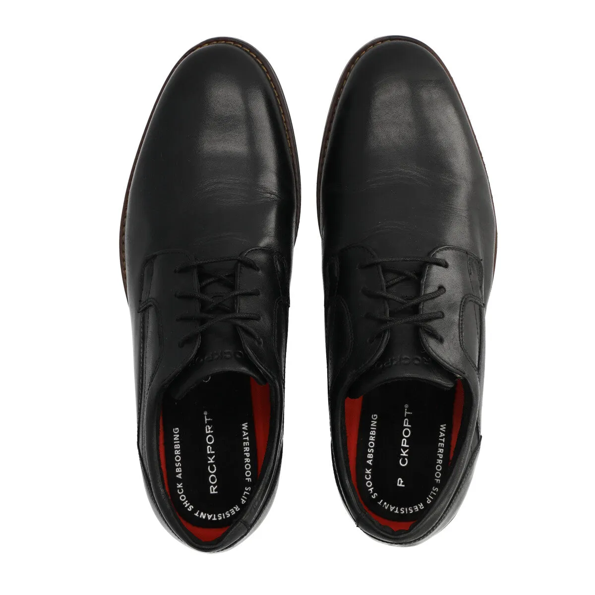 Rockport Dustyn Plain Toe Black   