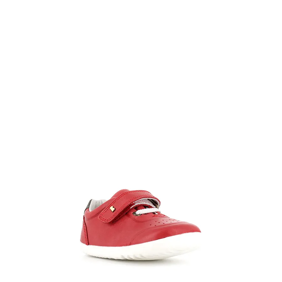 RYDER STEP UP - RED/CHARCOAL LEATHER