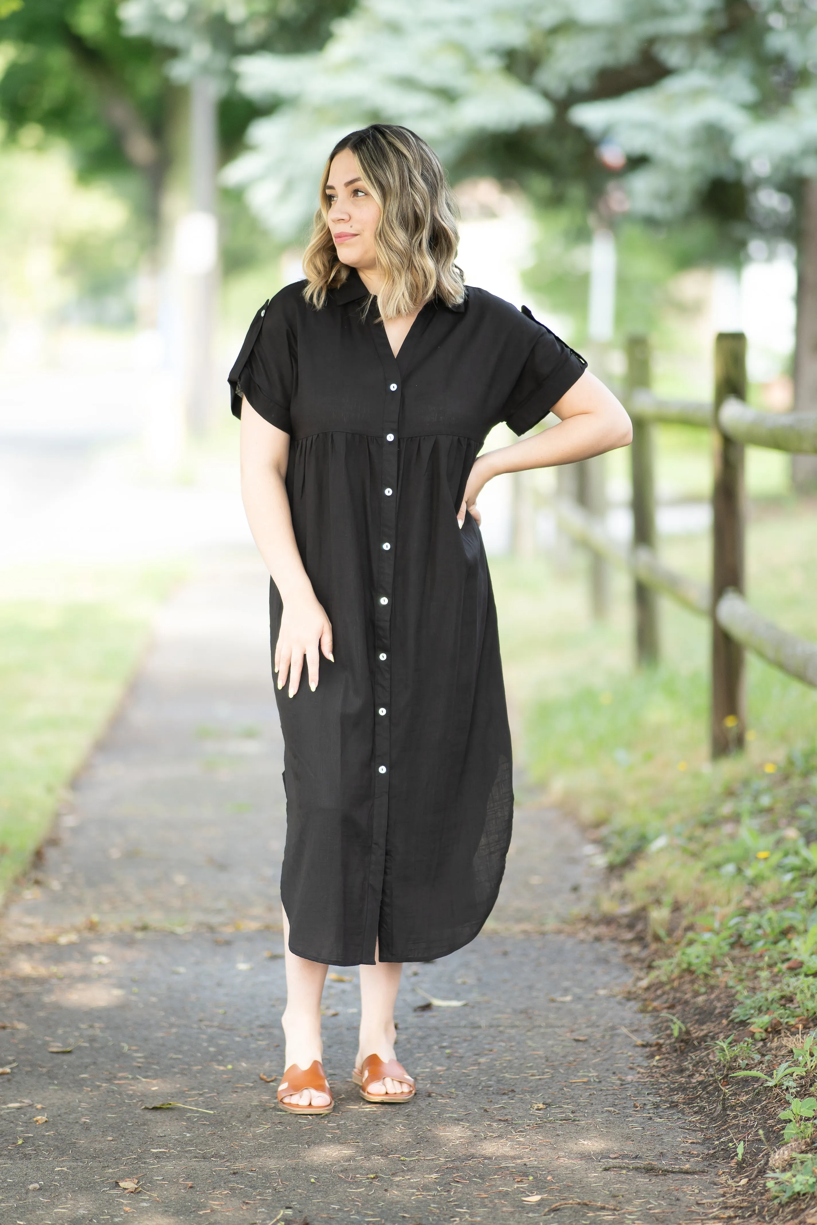 The Katie T-shirt Dress in Black