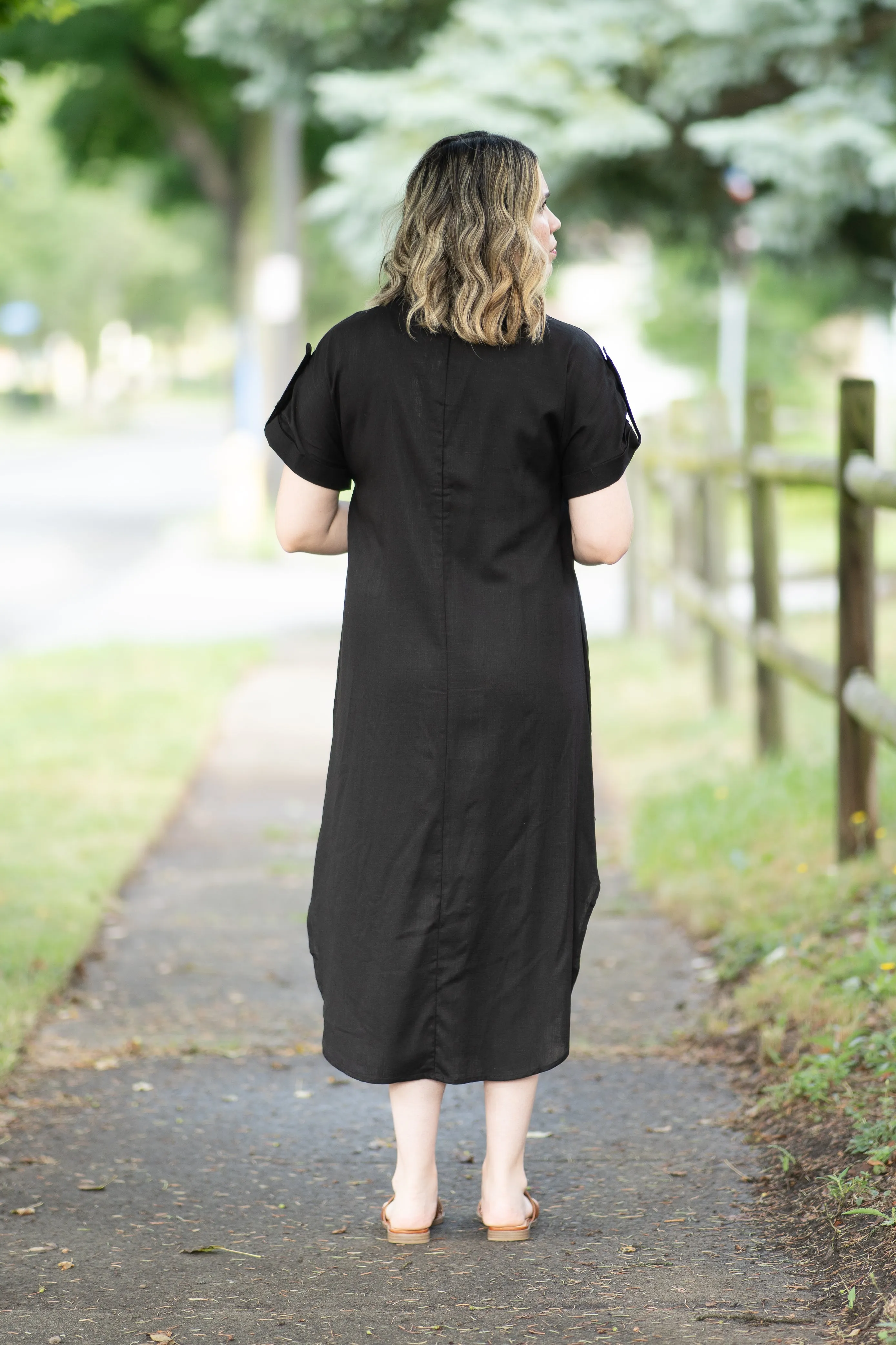 The Katie T-shirt Dress in Black