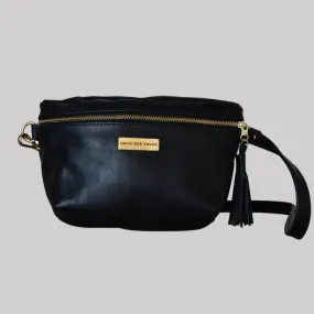 The Leather Belt Bag - Black