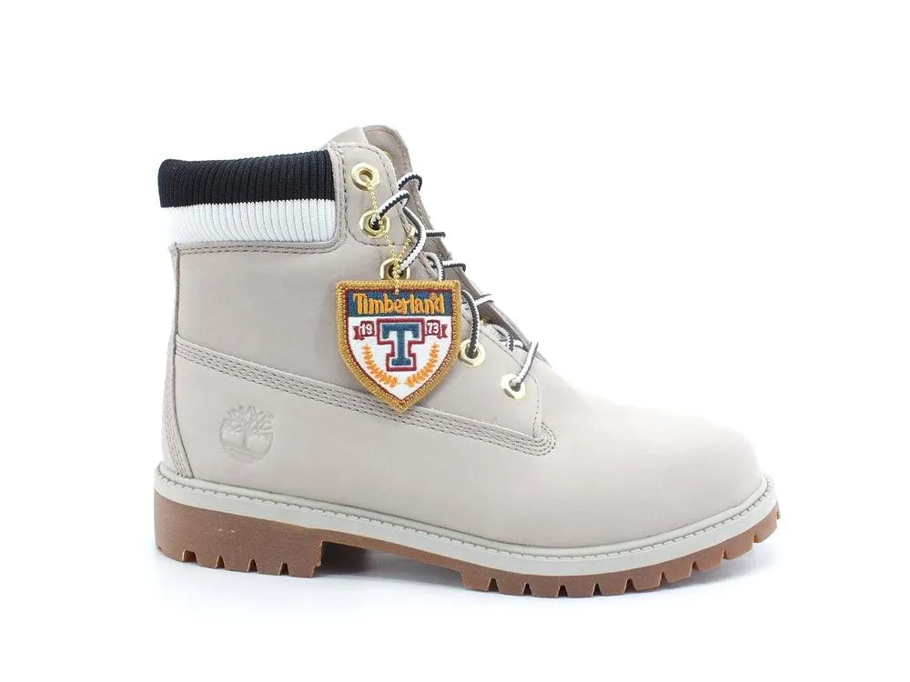 TIMBERLAND Waterproof Stivaletto Boot 6 Fori Nubuk Light Beige TB0A2FKF