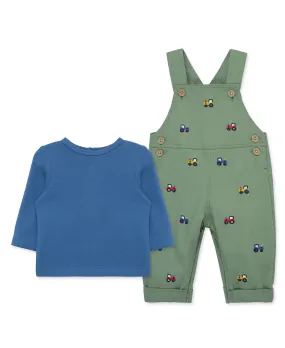 Tractors Woven Overall Set (3M-12M)